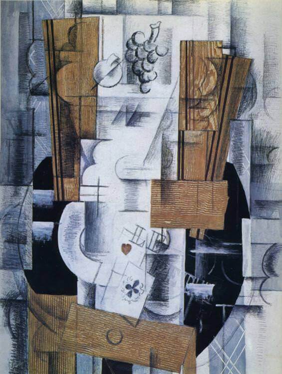 Still Life with Playing Cards, 1913 by Georges Braque