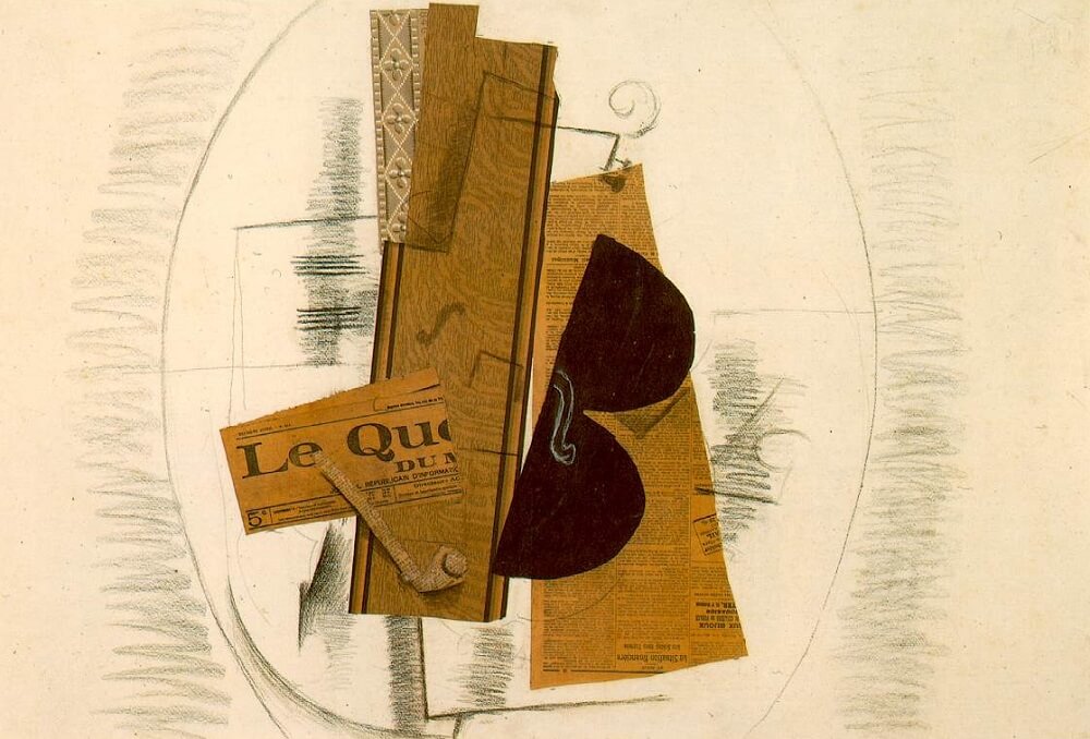 Vioilin and Pipe, 1913, by Georges Braque