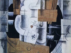 Still Life with Playing Cards by Georges Braque